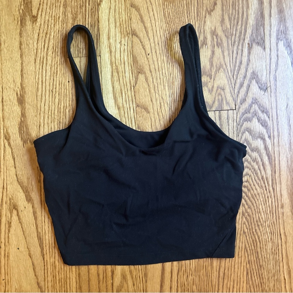 Lululemon Align Tank women's athletic tank top crop bra Black  Size 8